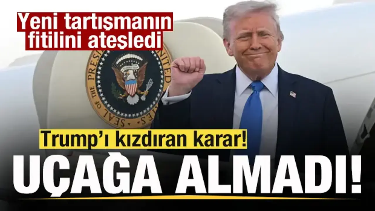 Trump’tan Air Force One kararı: Muhabirleri almadı