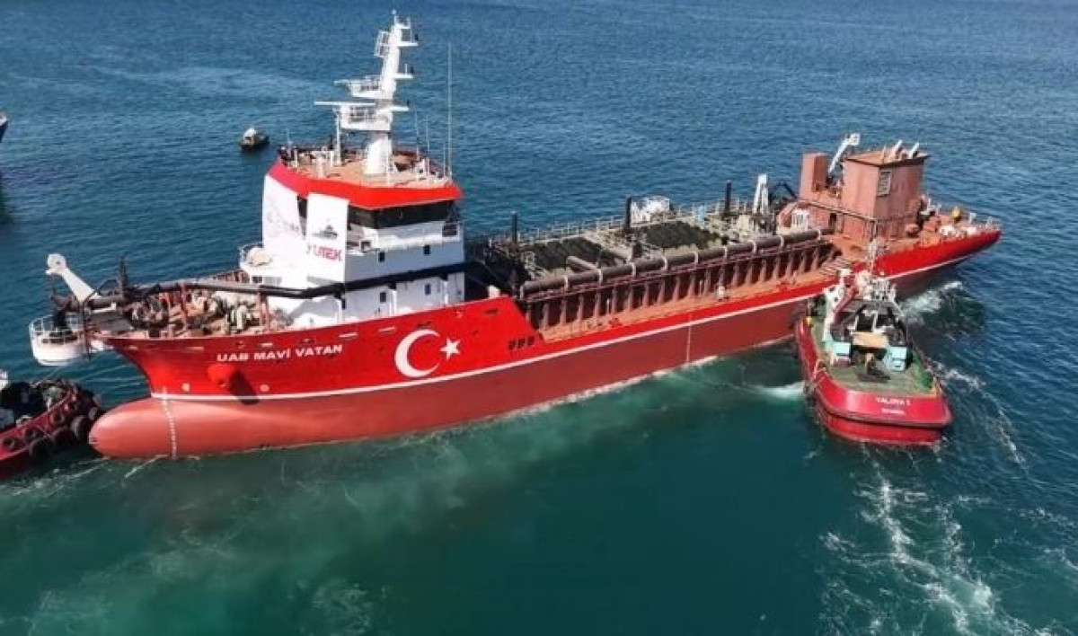 Yerli Mavi Vatan tarama gemisi törenle suya indirildi