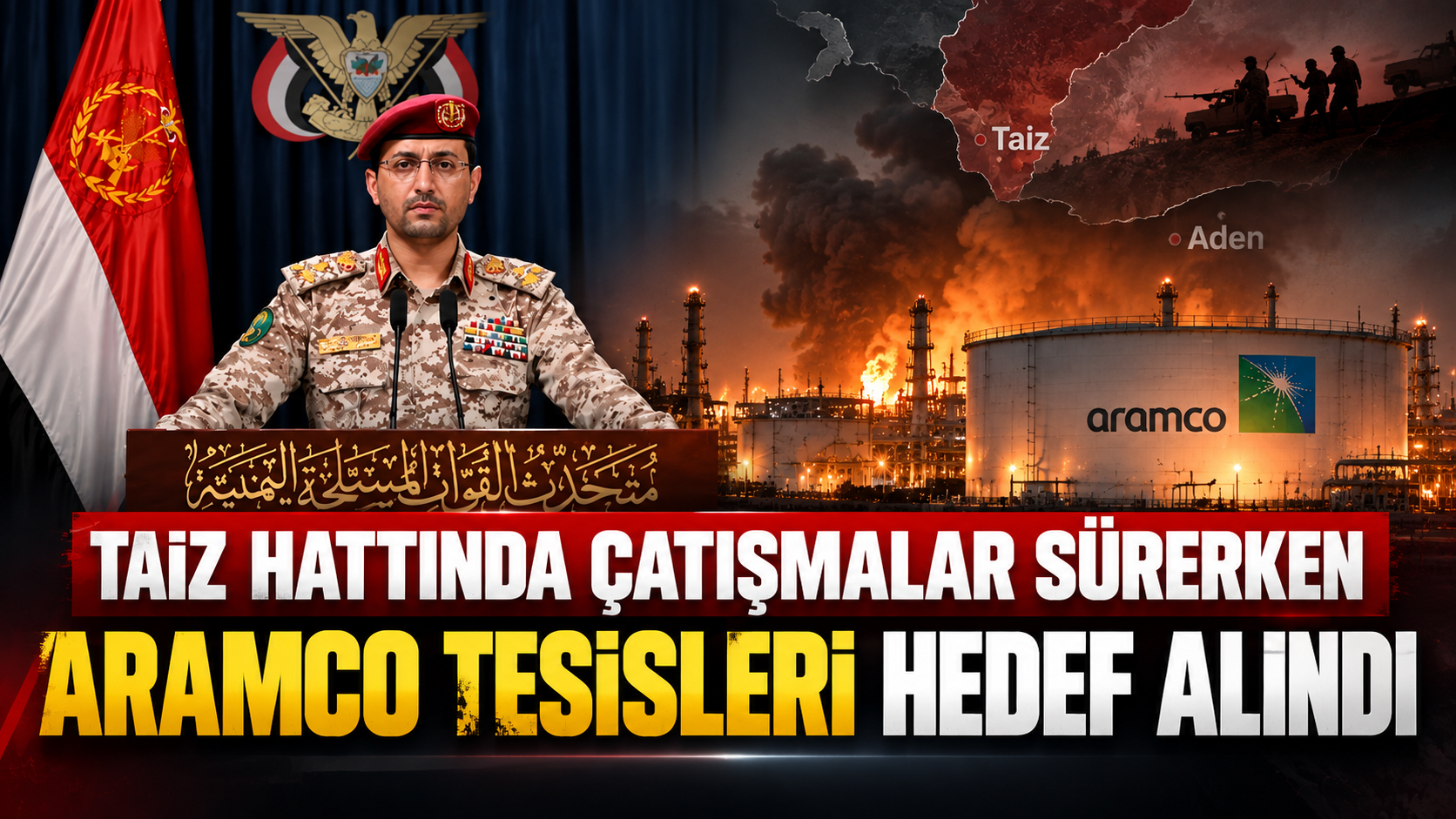 Suudi Aramco tesisleri hedef alındı, Taiz’de çatışma sürüyor